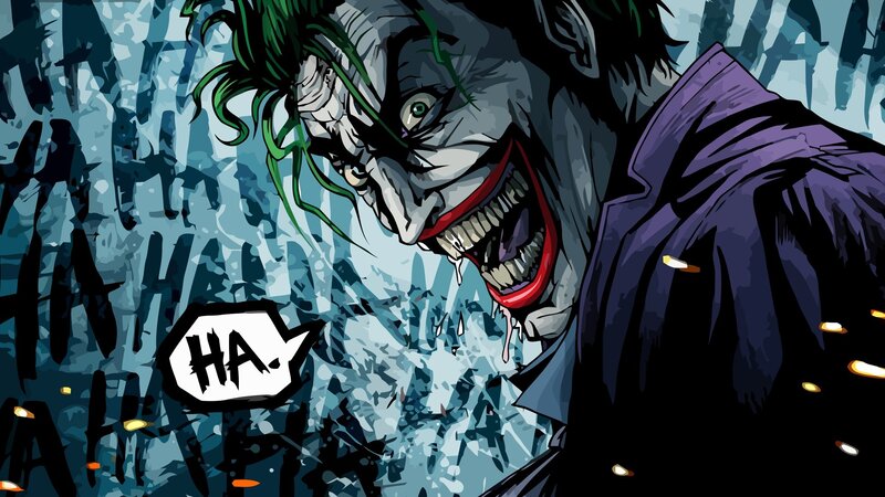 Joker Laughing — Blue, Chaotic