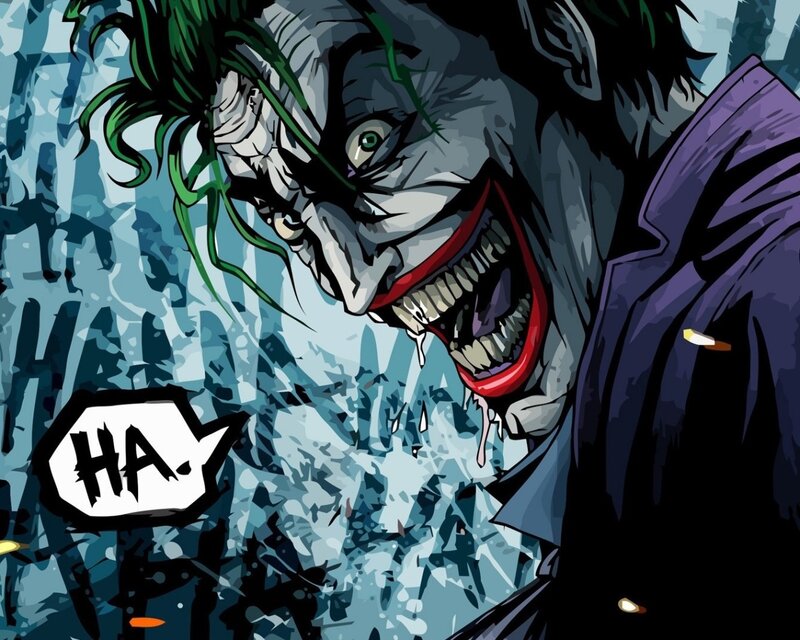 Joker Laughing — Blue