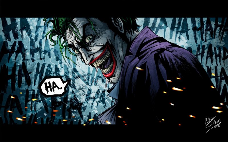 Joker Laughing — Purple, Dramatic