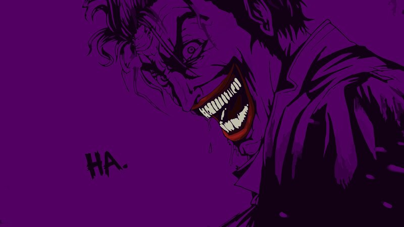 Joker Laughing — Purple