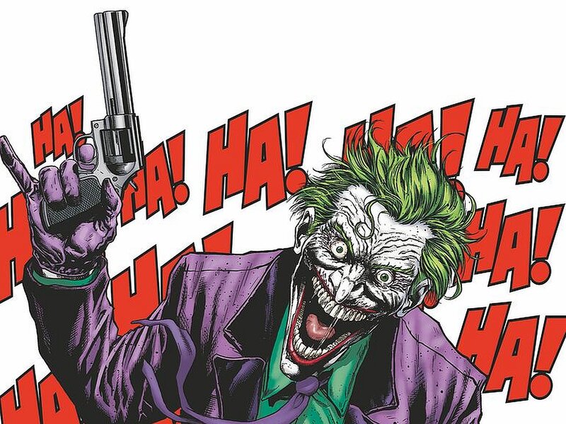 Joker Laughing with Gun