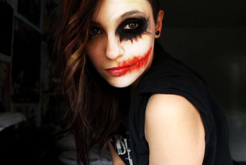 Joker makeup portrait