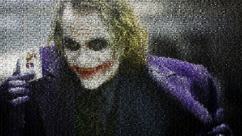Joker mosaic portrait