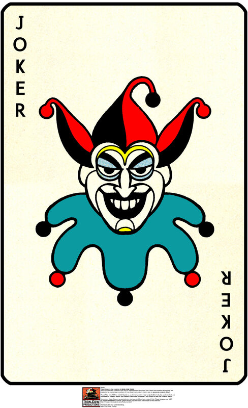 Joker playing card design