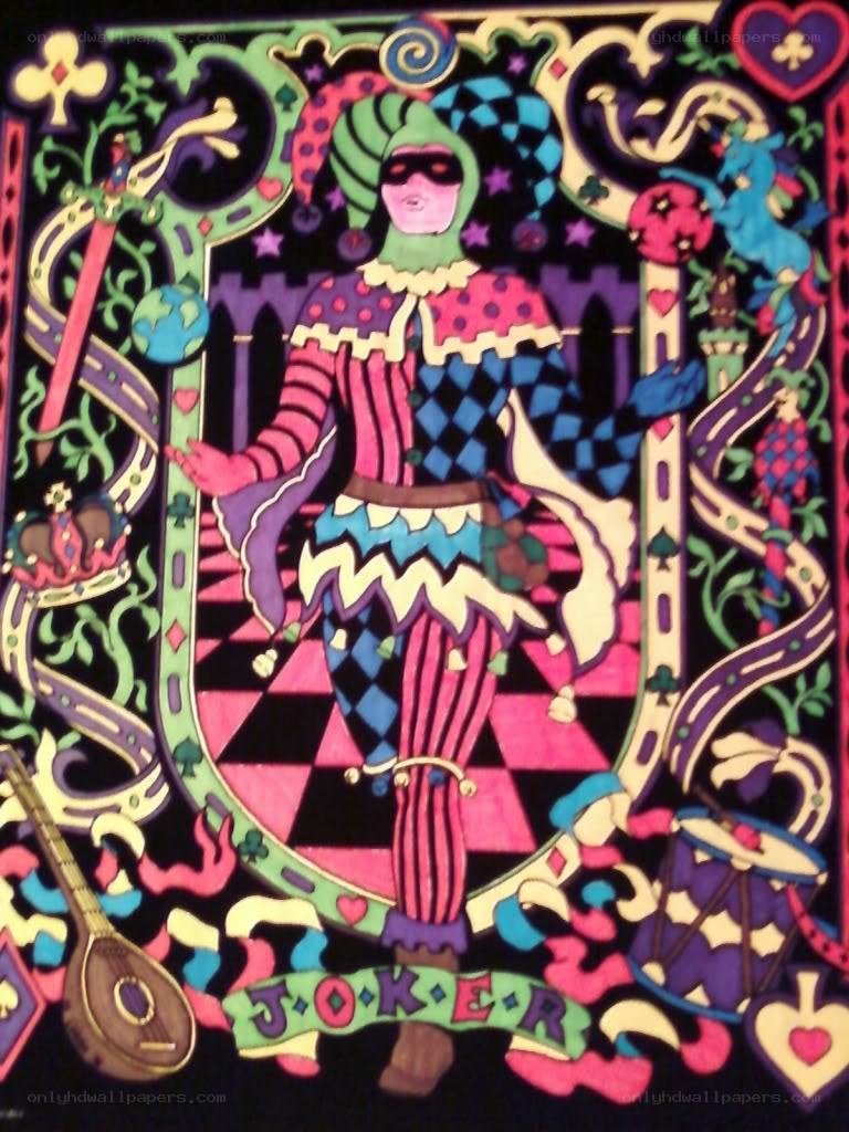 Joker playing card illustration