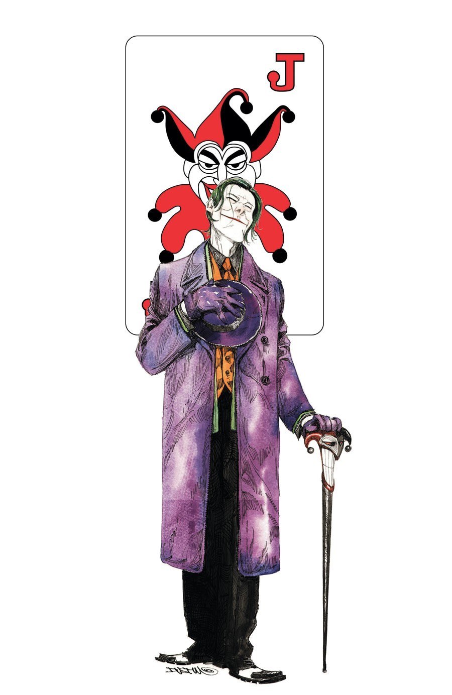 Joker playing card illustration