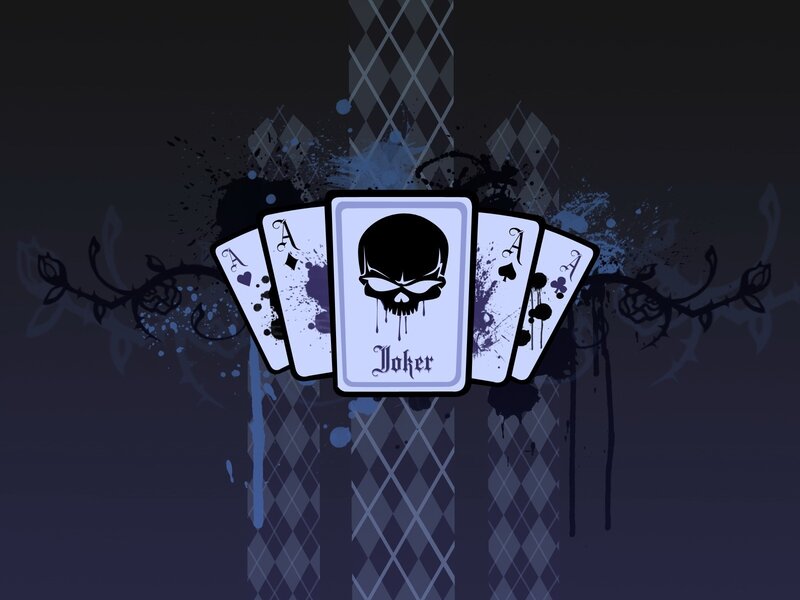 Joker playing cards art