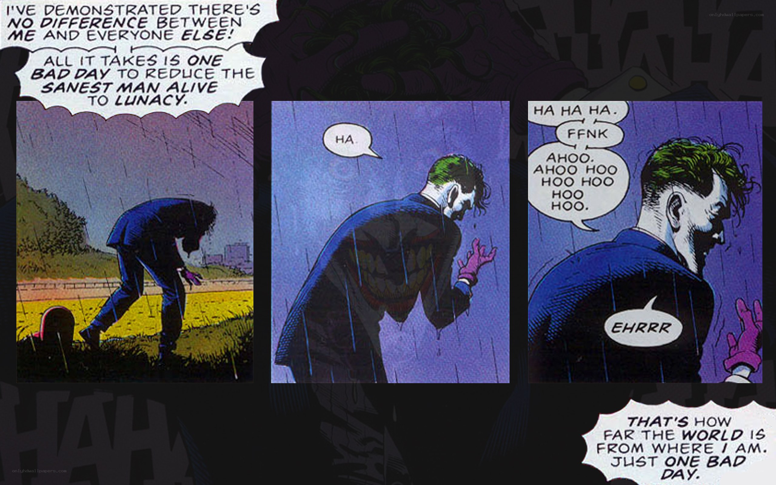 Joker's Monologue in the Rain