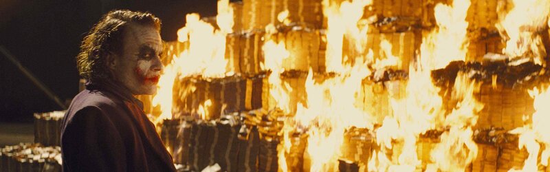 Joker Standing in Fire