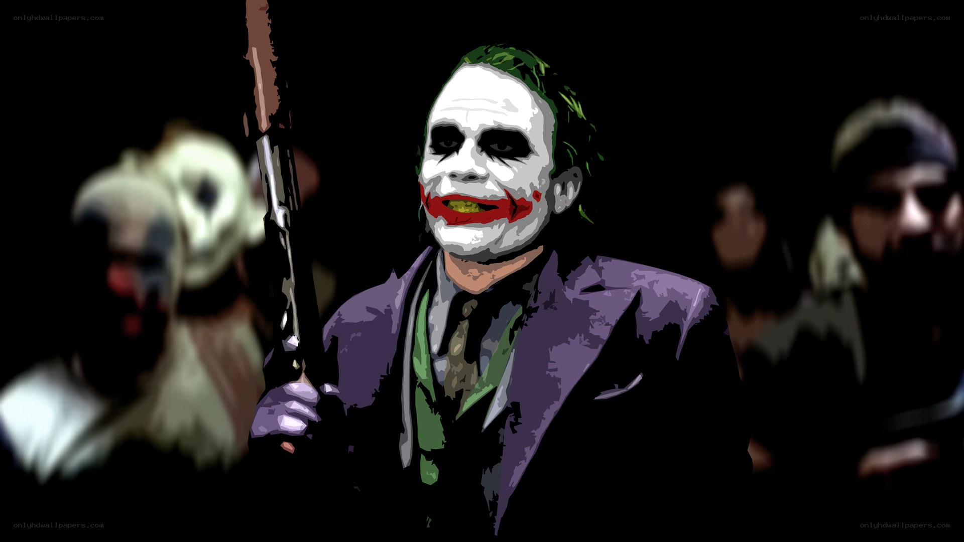 Joker with a gun