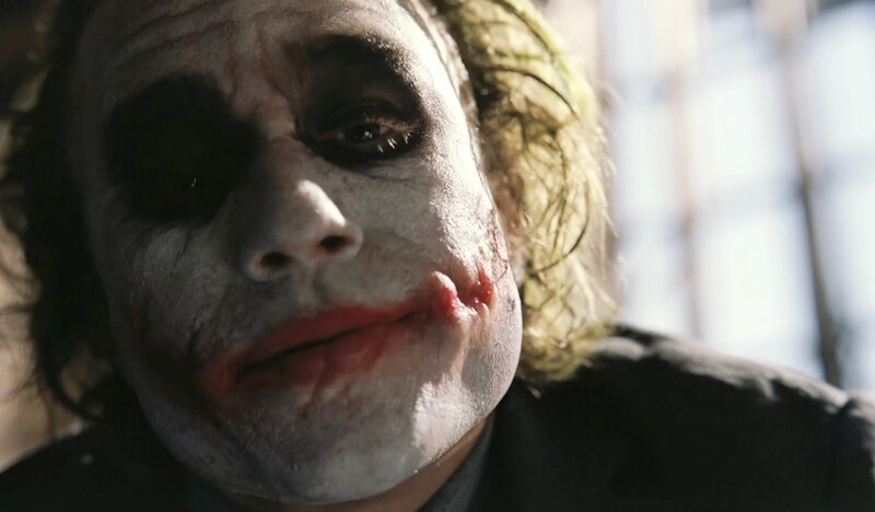 Joker with Bloodied Face — White