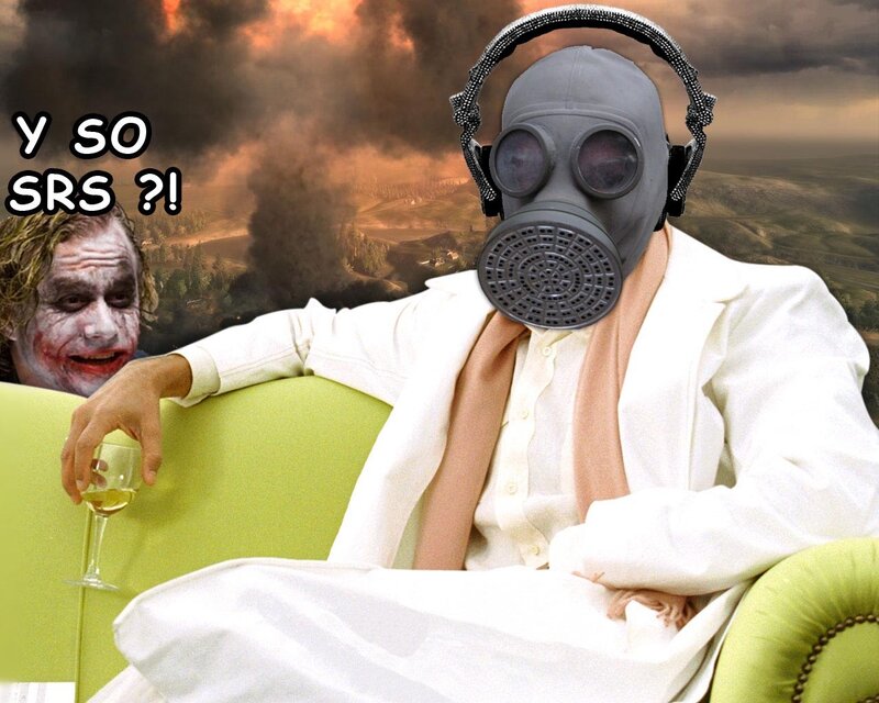 Joker with gas mask