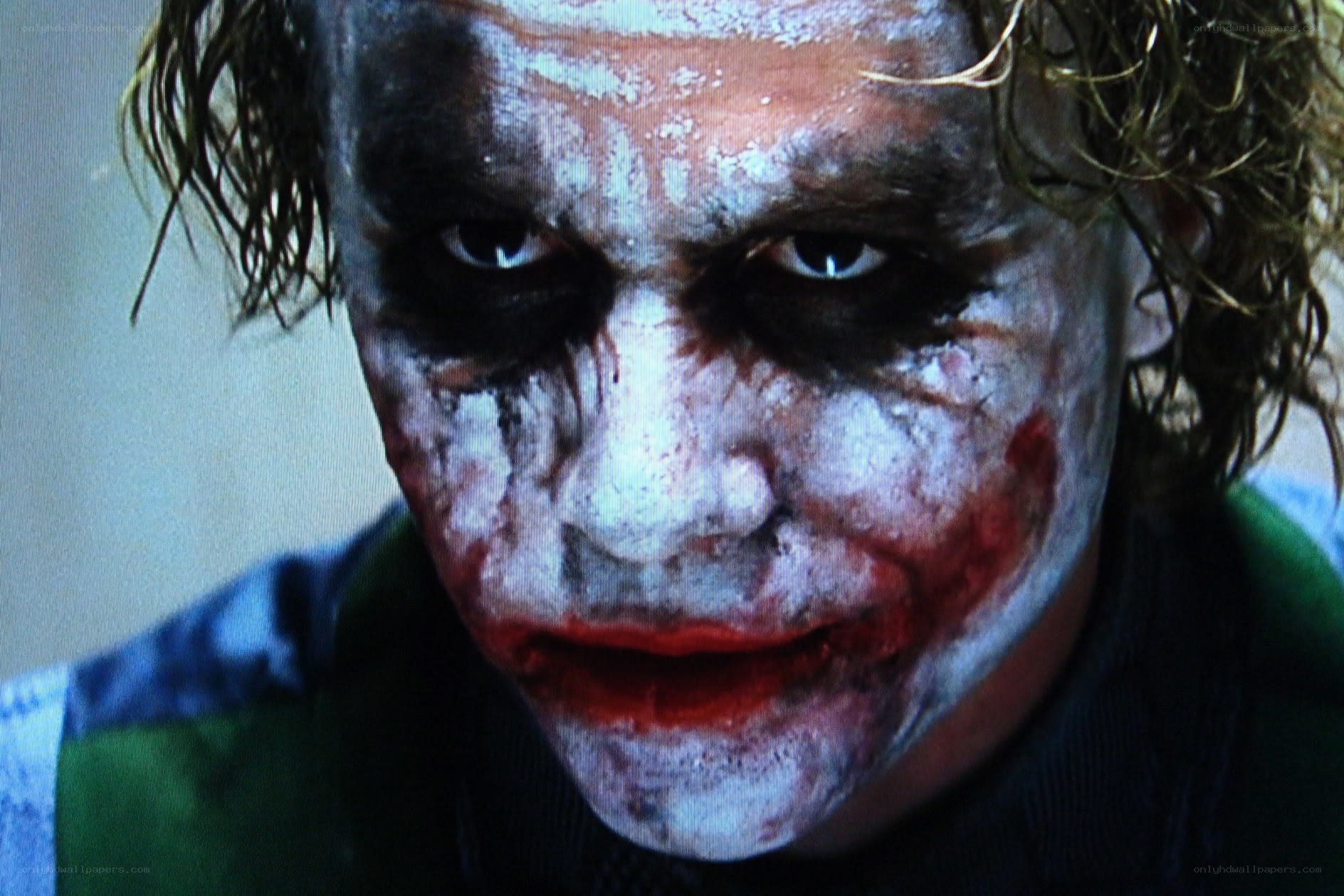 Joker with smeared makeup
