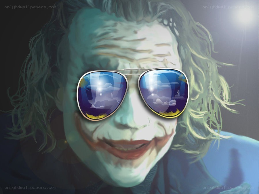Joker with sunglasses