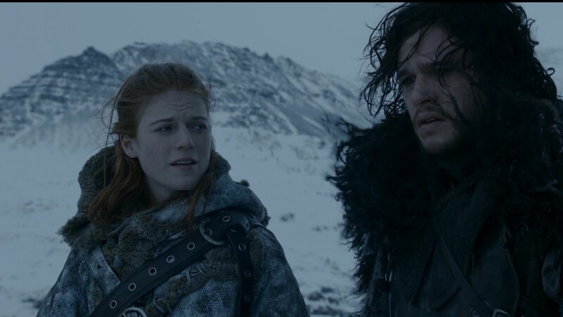 Jon and Ygritte in the snow