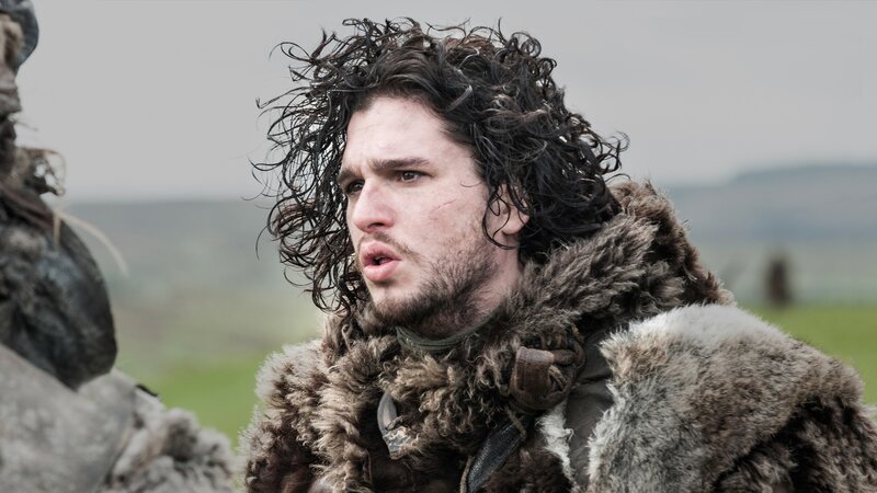 Jon Snow in a field