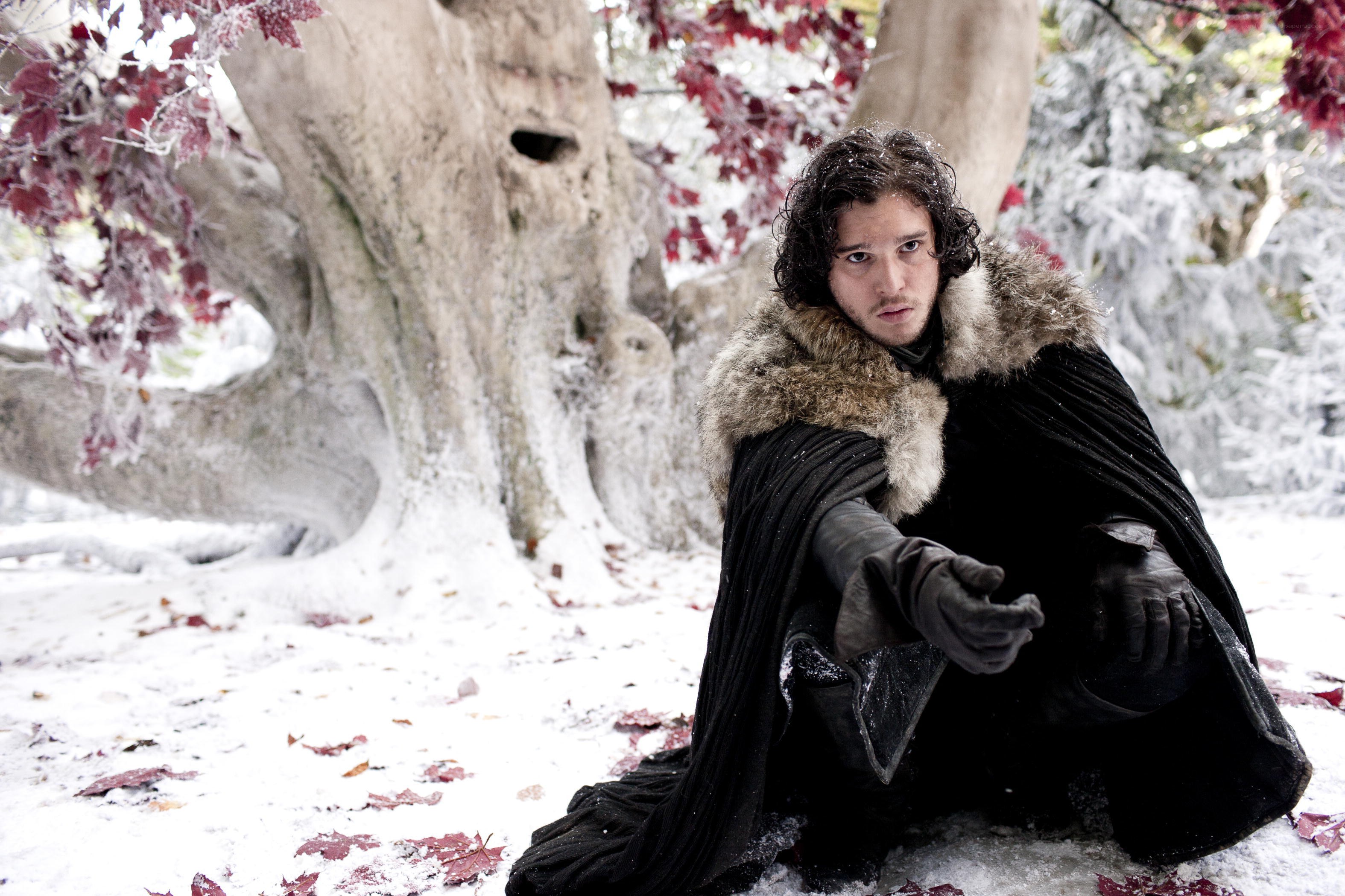 Jon Snow in the snow
