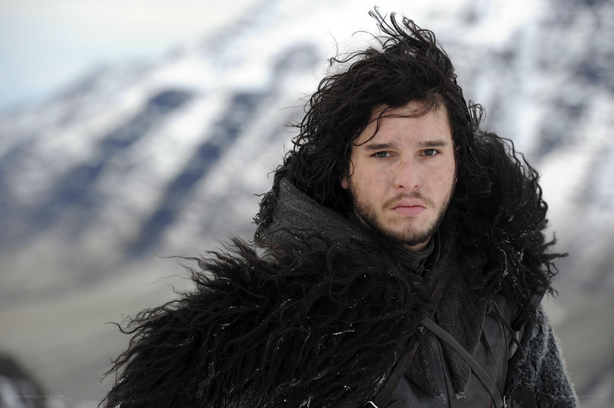 Jon Snow in the snow