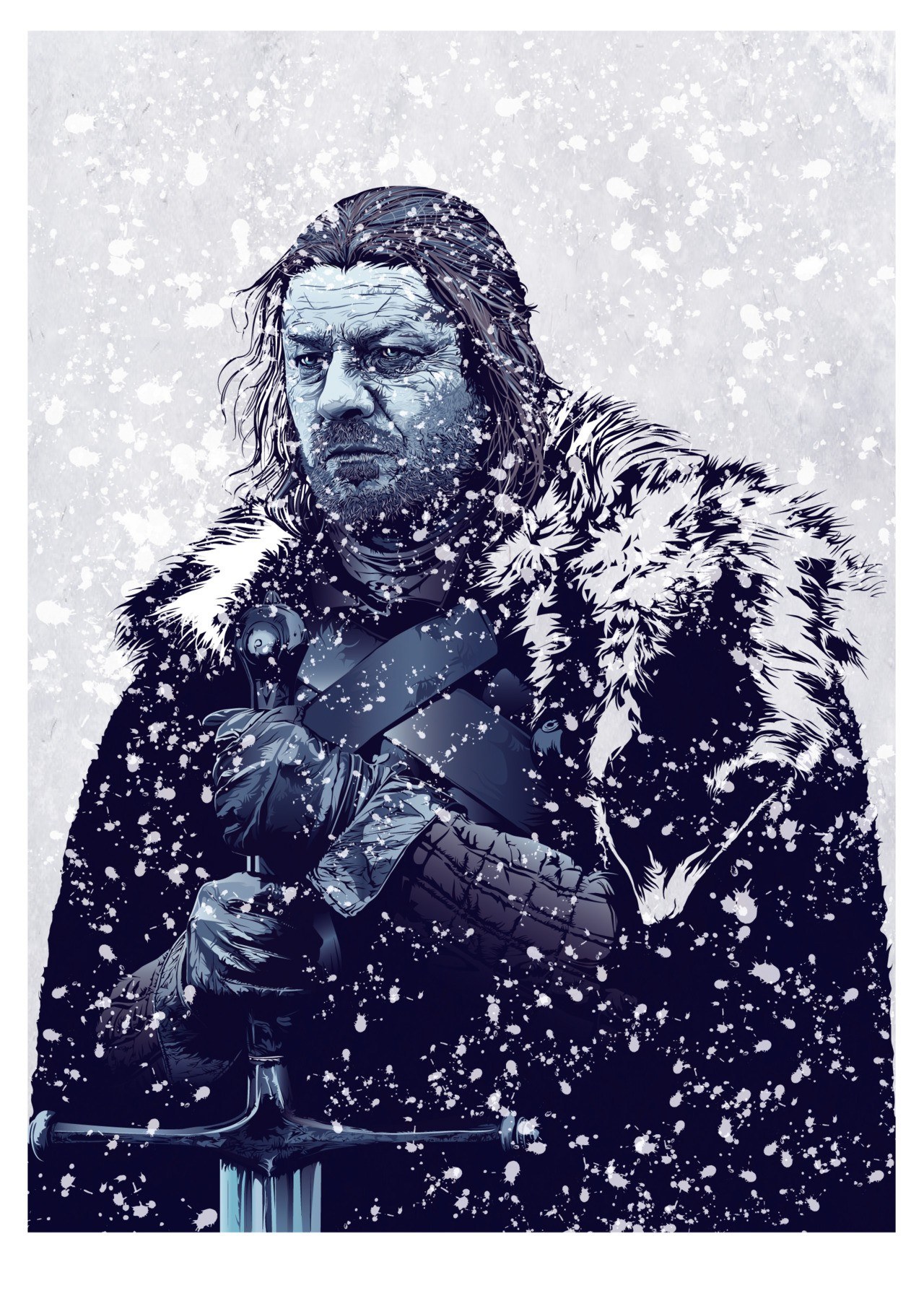 Jon Snow in the snow
