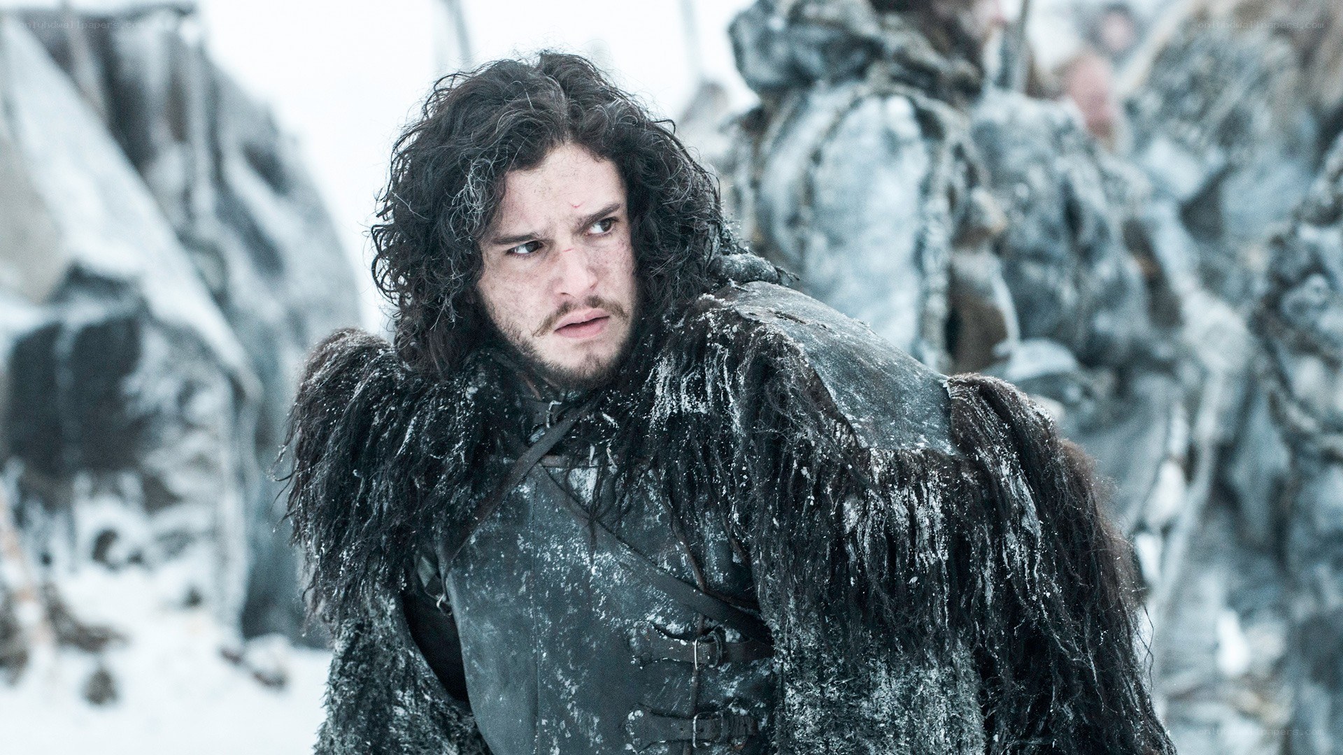 Jon Snow in the snow