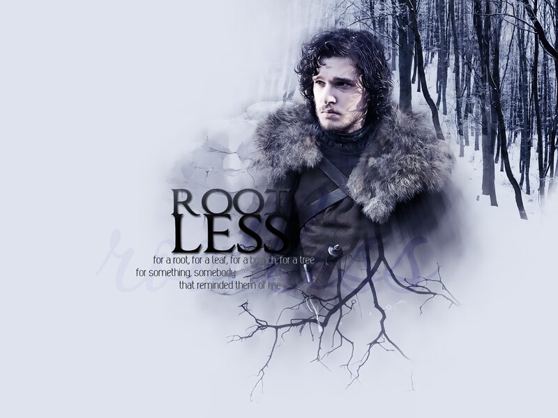 Jon Snow rootless wallpaper