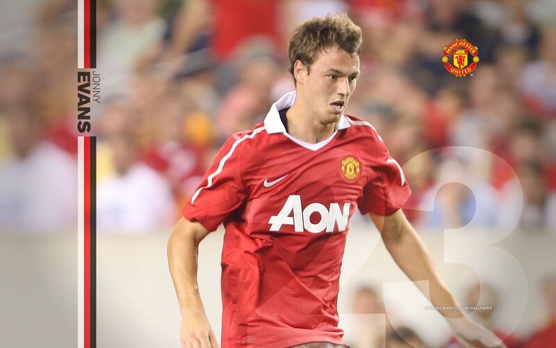 Jonny Evans in Manchester United kit