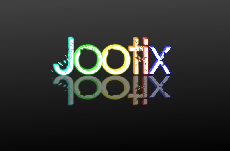 Jootix logo with reflection