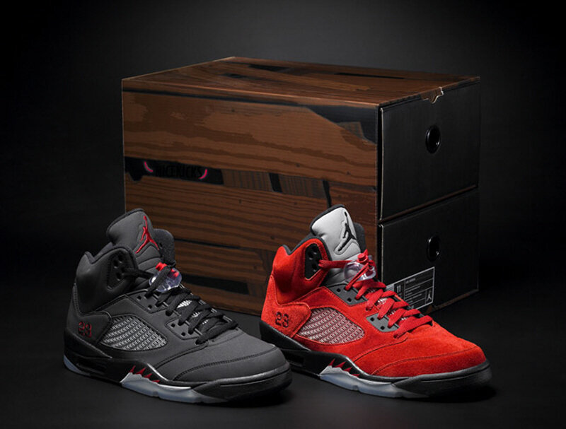 Jordan 5 sneakers display