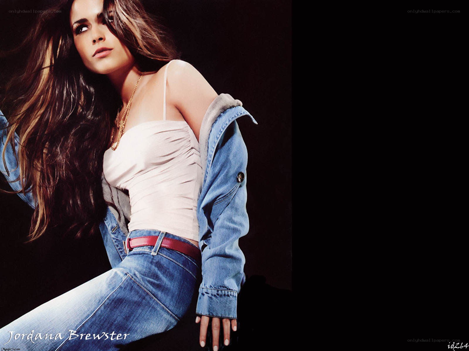 Jordan Brewster in denim