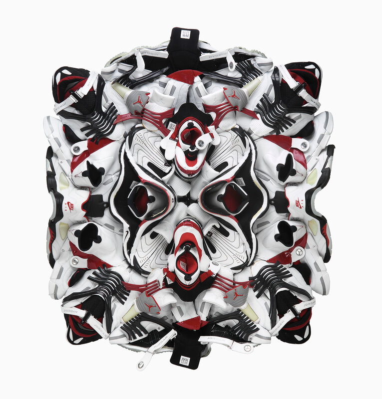 Jordan sneaker art installation