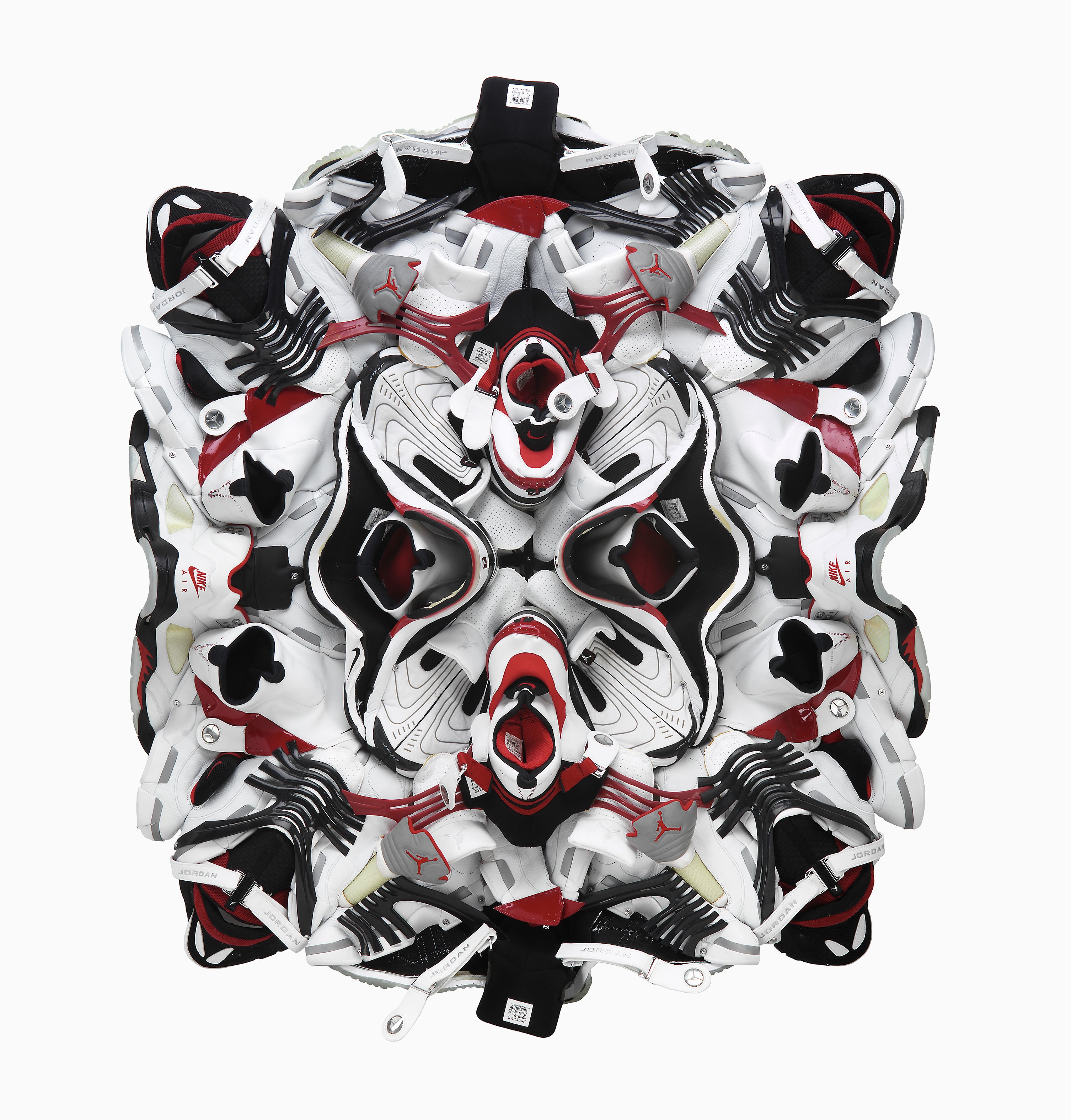 Jordan sneaker art installation