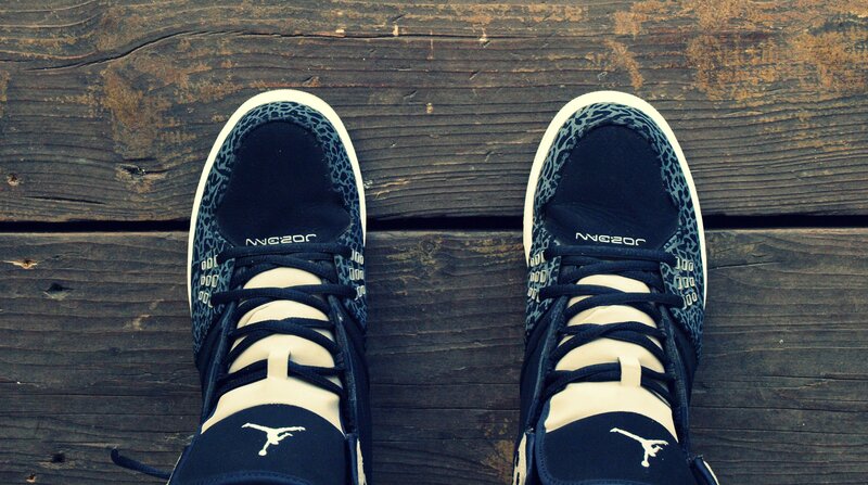 Jordan Sneakers on Wood