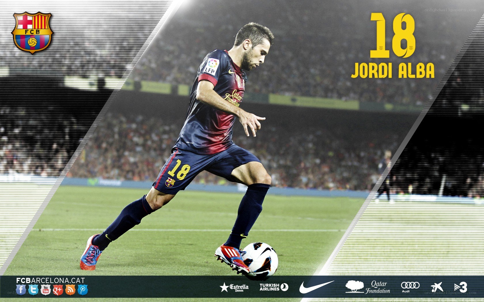 Jordi Alba in action