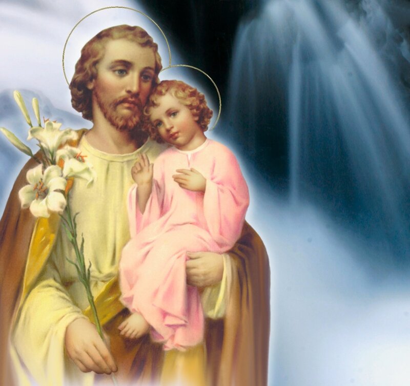 Joseph Holding Jesus Child