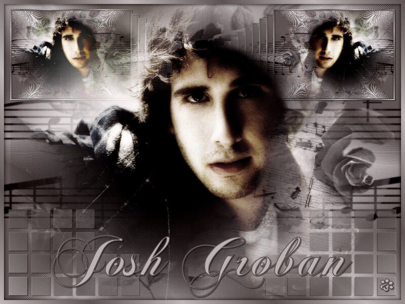 Josh Groban Portrait — Black