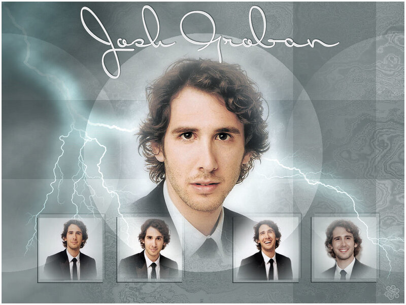 Josh Groban portrait collage