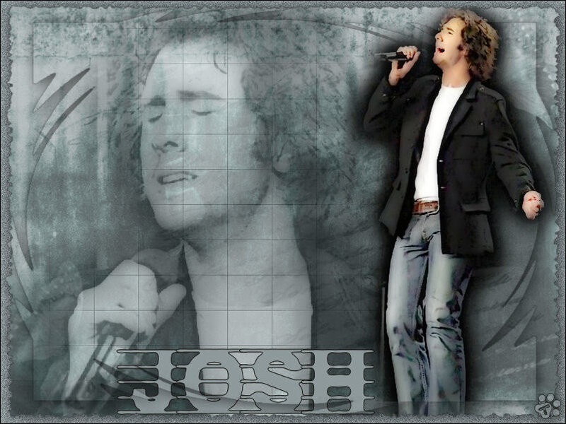 Josh Groban singing on stage