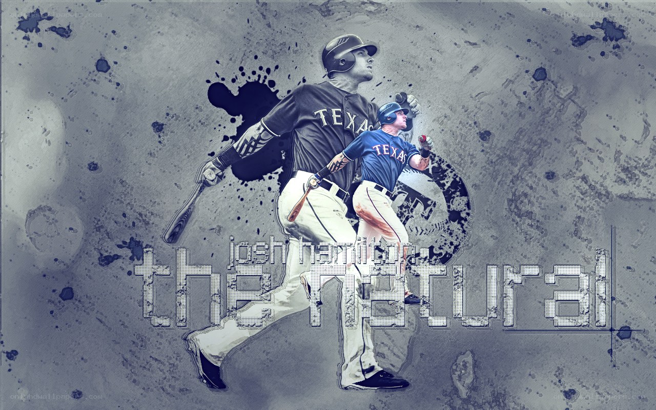 Josh Hamilton baseball artwork