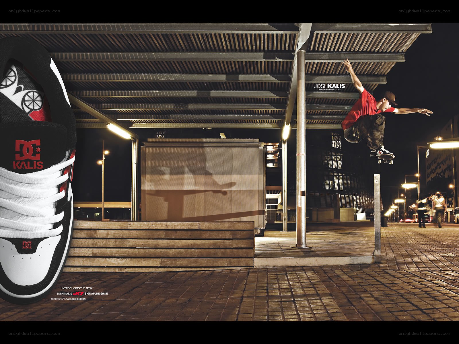 Josh Kalis skateboarding ad