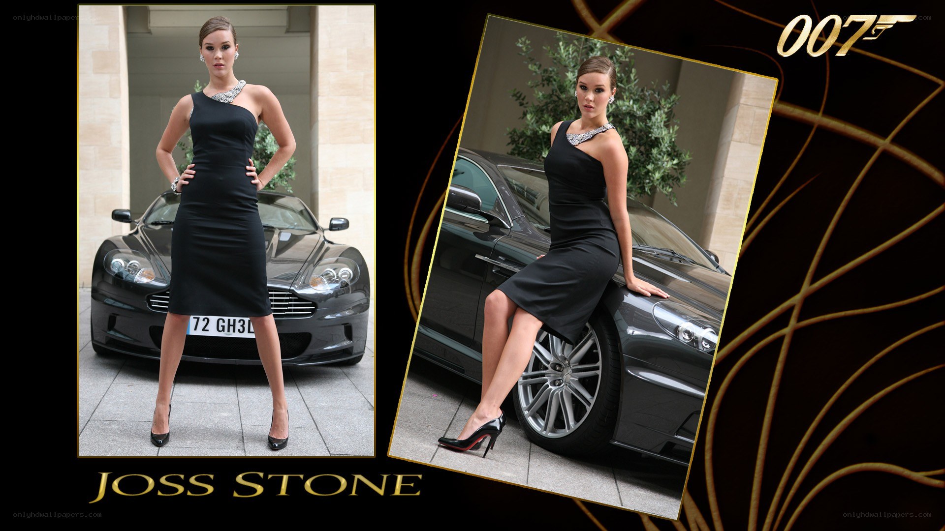 Joss Stone with luxury car
