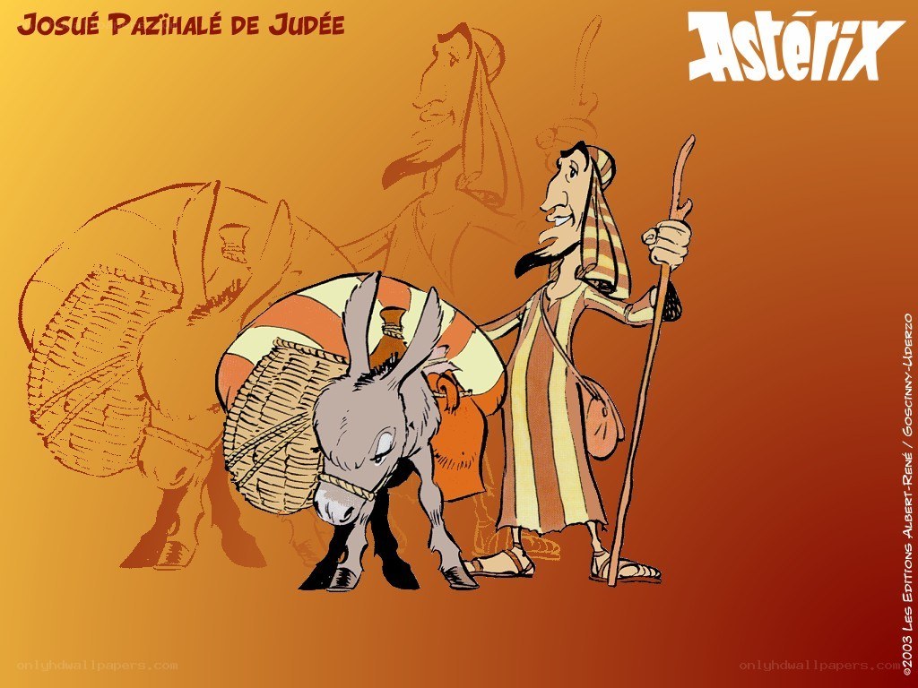 Josue on a donkey