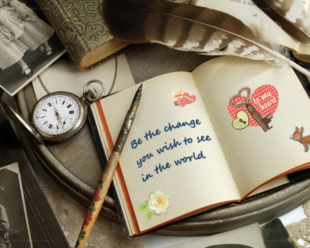 journal with inspirational quote