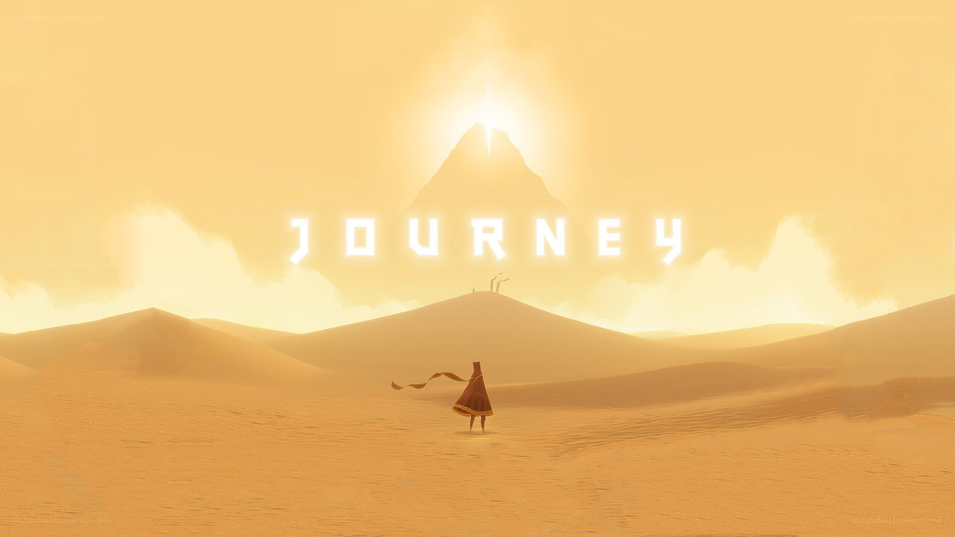 Journey video game title screen
