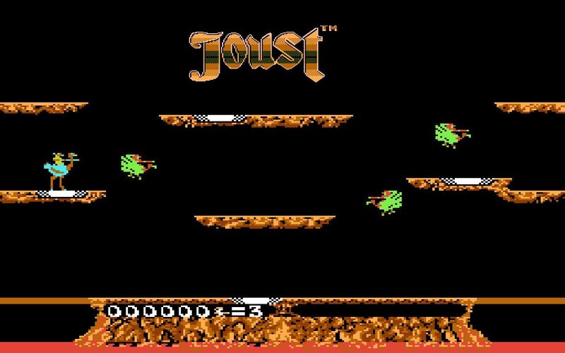 Joust video game screenshot