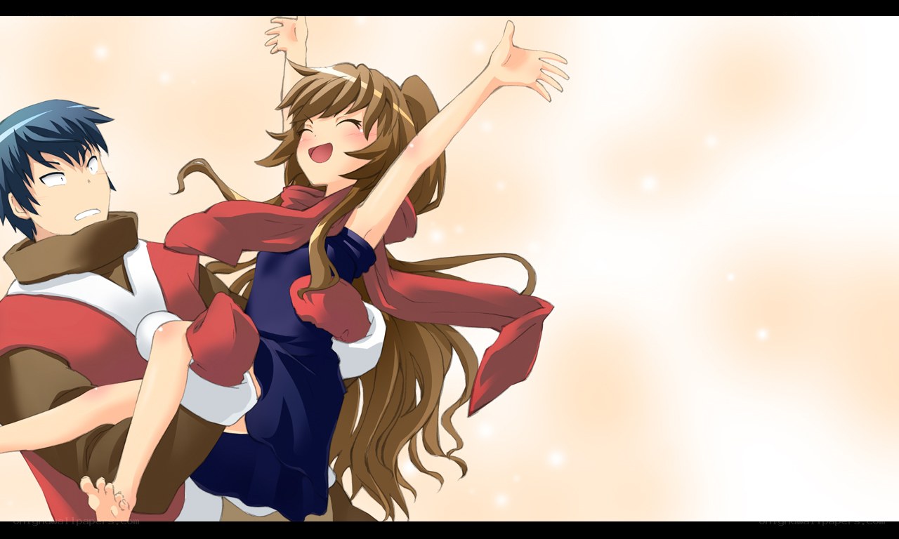 joyful anime couple moment