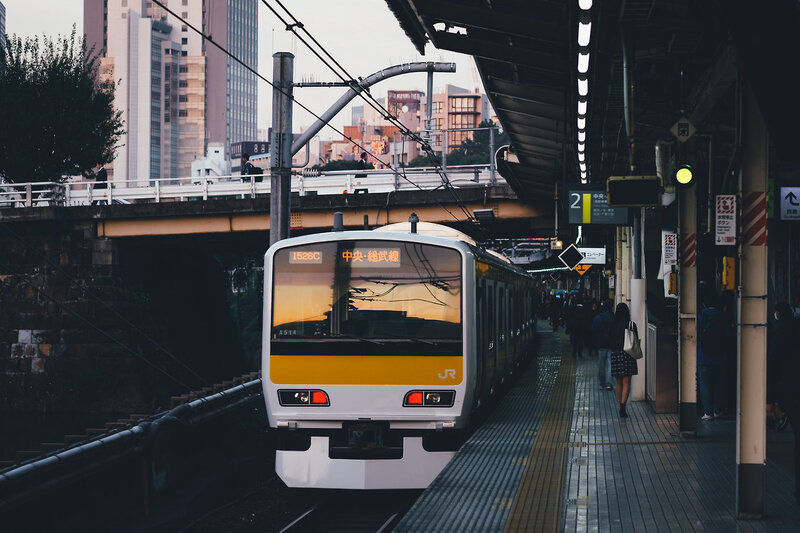 JR Train at Station