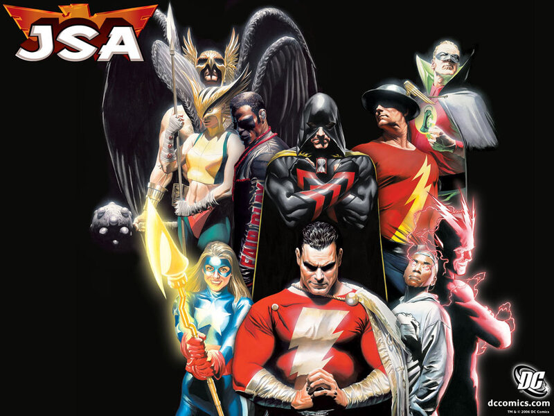 JSA superhero team lineup