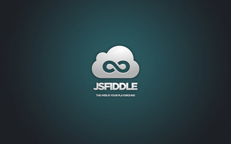 JSFiddle logo on dark background