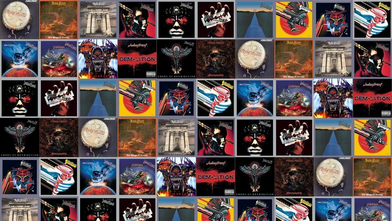 Judas Priest album covers collage