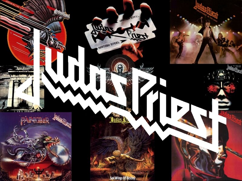 Judas Priest album covers collage